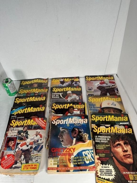 13 magazines Sportmania année ‘70-80 *basse