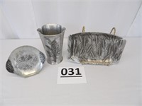 Wendell August Forge Trays & Vase