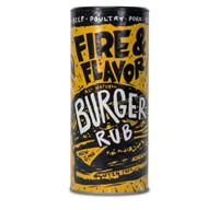 Fire & Flavor All Natural Burger Rub, 9oz