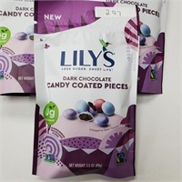 Lily's Dark Chocolate Candy Coated Pc's - 99g x 5