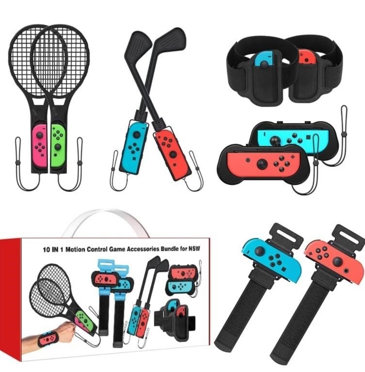 New QWOS 10 in 1 Switch Sports Games Accessories