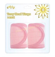 Nifty $15 Retail 2Pk Terry Head Wrap Set