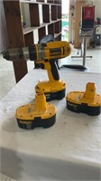 DeWalt electric drill with batteries