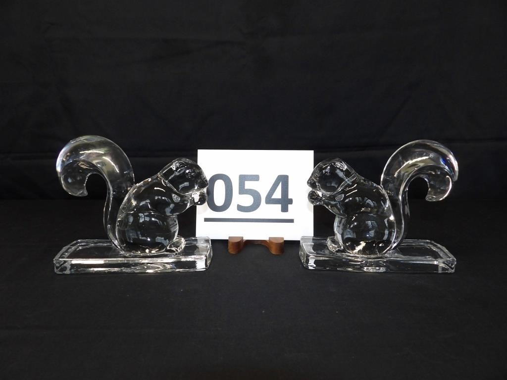 2 Glass Squirrels