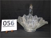 Glass Feather Basket