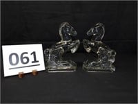 Glass Horse Book Ends