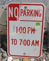 No Parking sign-18x12