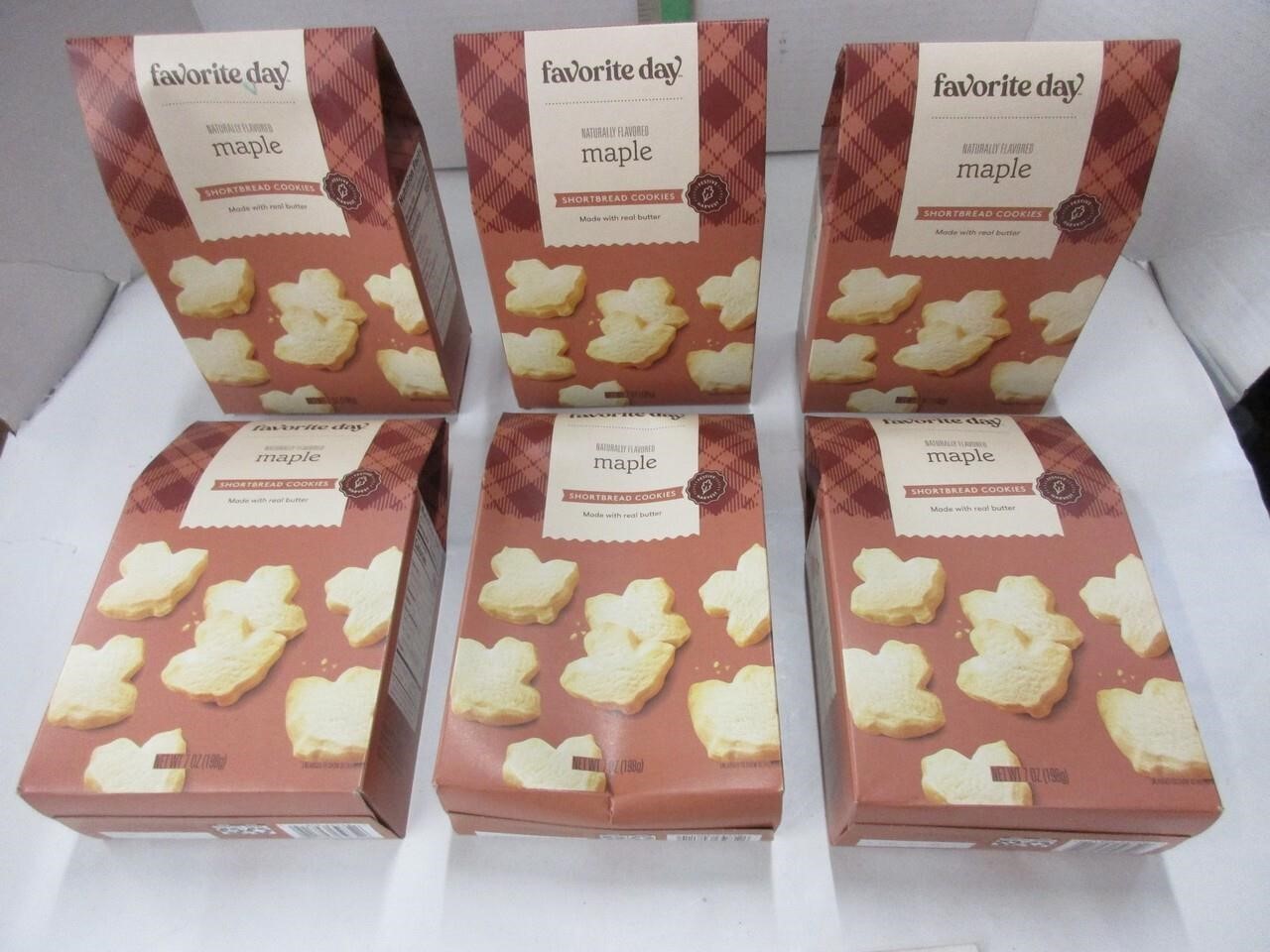 6 Boxes Maple Cookies