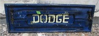 Dodge tailgate sign-13"tall,34"across
