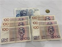 1100 francs belgiques monnaies. ( env 40.00 cdn)