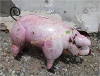 Pink pig-21"tall,32"long