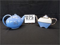 Hall Blue Tea Pot & Fraunfelter Tea Pot