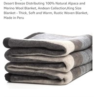 King Size 100% Natural Alpaca & Merino Wool
