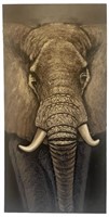 Huge Elephant On Canvas