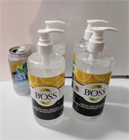 4 bouteilles BiOSS désinfectant à mains