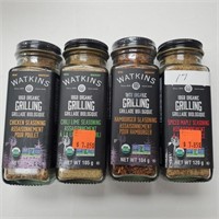 Watkins Organic Spices - Variety x 4 glass jars