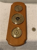 Thermomètre de précision en bois fait en France,