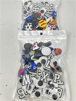 New 2 Packs of 60 Pcs Letters Numbers and Sports
