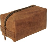 Woodville Genuine Leather Travel Toiletry Bag