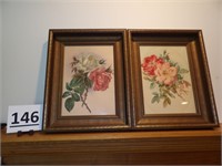 2 Rose Paintings