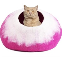 Juccini Wool Cat Cave Bed - Handmade Premium Felt