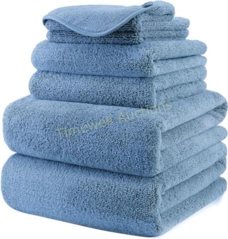 Polyte 60x30in Quick Dry Microfiber Towel 6pc