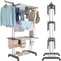 4-Tier Foldable Drying Rack  Stainless Steel