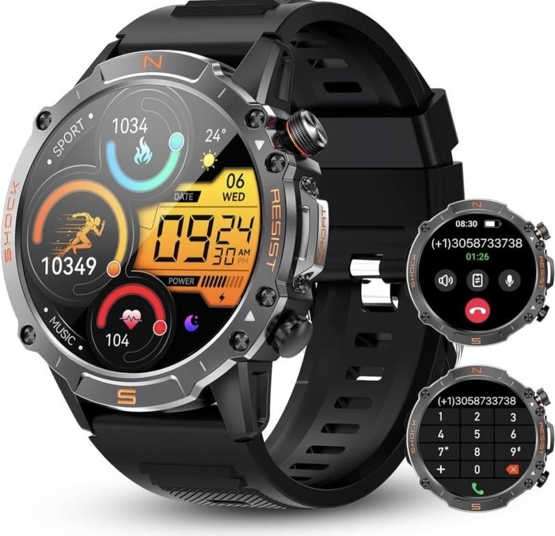 WalkerFit Smart Watch for Men- AMOLED Display, 60