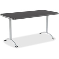 5' Conference Table 30" x 60" Graphite/Silver Leg