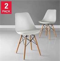 *Factory Sealed* Eiffel Chair, White, 2-pack