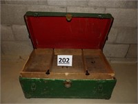 Flat Top Trunk in Green Paint