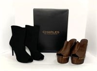 Charles David Booties and Clogs