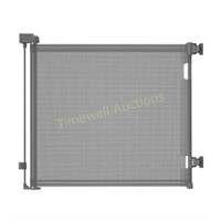 Retractable 33 Baby/Dog Gate  55 Wide  Gray