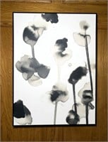 Abstract Floral Print on Stretched Canvas