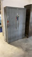 Large wooden cabinet 4’ x 1’ x 73in