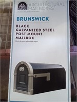 Architectural Mailboxes Black Galvanized Steel