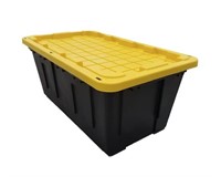 PROJECT SOURCE BLACK/YELLOW HEAVY DUTY TOTE $35