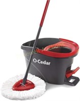 O-Cedar Microfiber Spin Mop  Red  Gray
