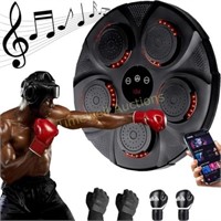 Music Boxing Machine  4 Gloves  Black