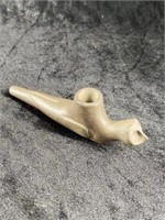 Owl Effigy Pottery Pipe