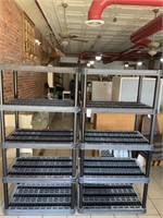 2 Connecting Extra Wide Plano 5 Shelf Units