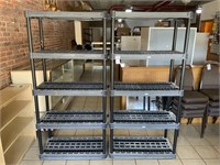 2 Plano Plastic Connectable 5 Shelf Units