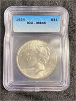 1924 MS 65 Peace Dollar