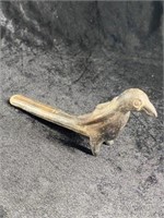 Bird Effigy Pottery Pipe leg broken & glued