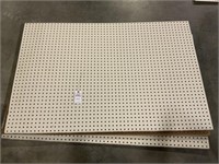 6 Sheets Pressed Wood Peg Board - Off White