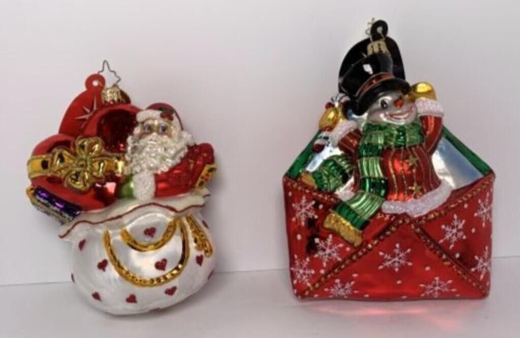 Radko Christmas Ornaments Lot of 2