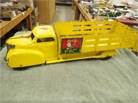 HD Lg. Yellow Metal Truck w/ Side Racks &