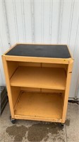 Metal rolling cart approximately 24 x 18 x 35