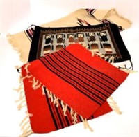 Fringed Wool Southwest Table Runners