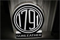 1791 GUNLEATHER LED SIGN- 18 INCHES TALL